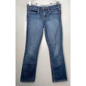 GAP 1969 Size 28 6 Real Straight Stretch Denim Low Rise Blue Jeans 2000s Casual
